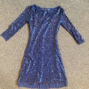 Max Studio Blue/Periwinkle/Purple Sequin Dress